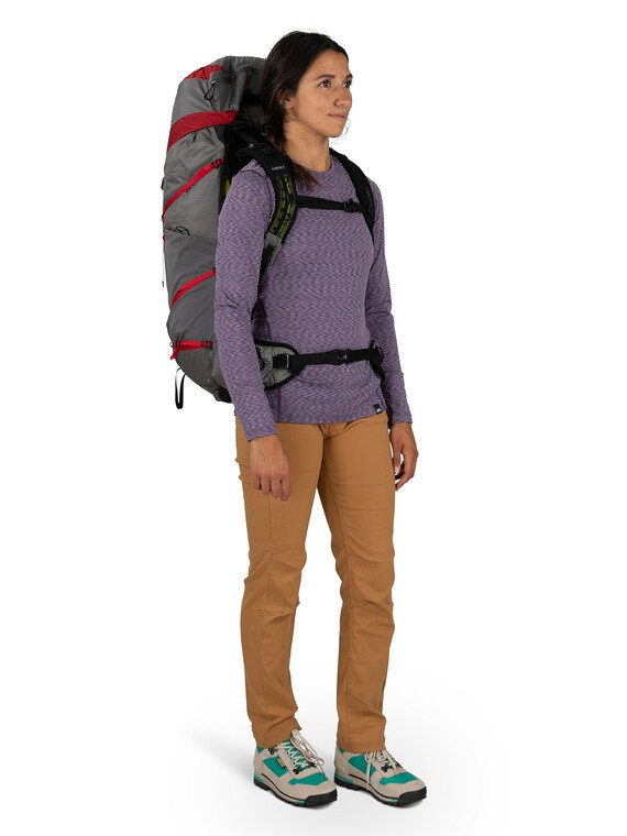 Osprey Eja Pro 55 Dale Grey/Poinsettia Red W