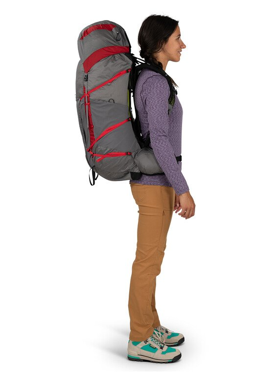 Osprey Eja Pro 55 Dale Grey/Poinsettia Red W