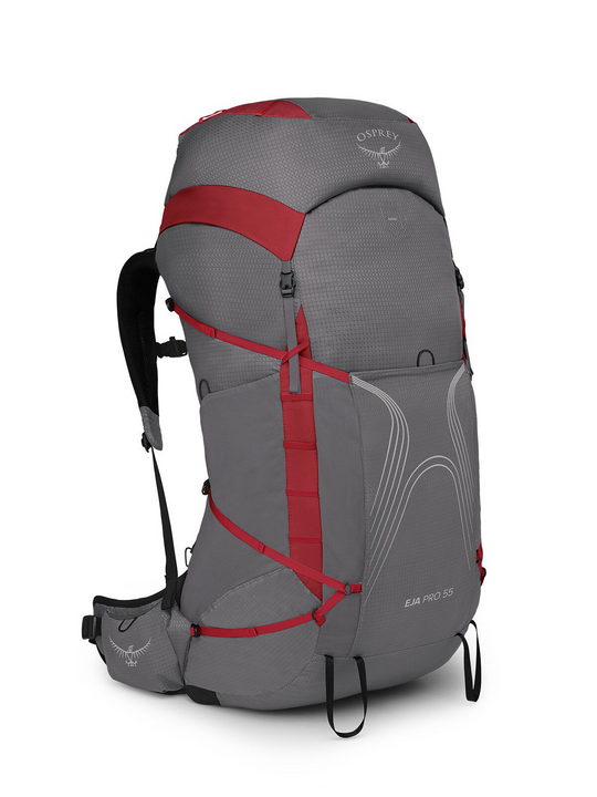 Osprey Eja Pro 55 Dale Grey/Poinsettia Red W