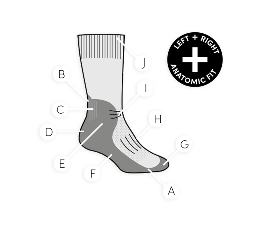 Icebreaker Womens Hike+ Light Crew Gritstone Heather