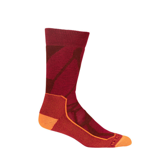 Icebreaker Hike+ Medium Crew Fractured Landscapes Cherry Additional Image-2