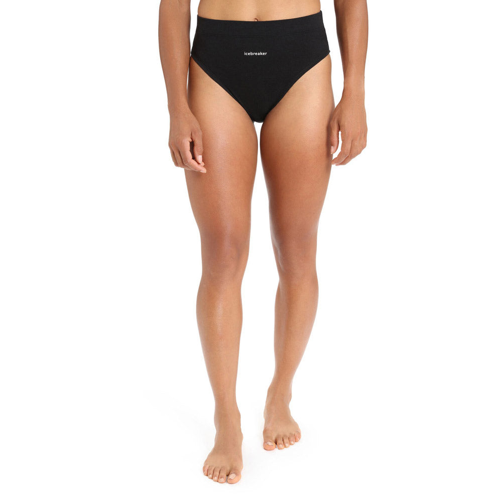 Icebreaker Women Queens High Cut Brief Black