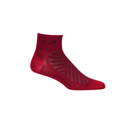 Icebreaker Womens Merino Run+ Ultralight Mini Socks Cherry/Espresso Additional Image-2