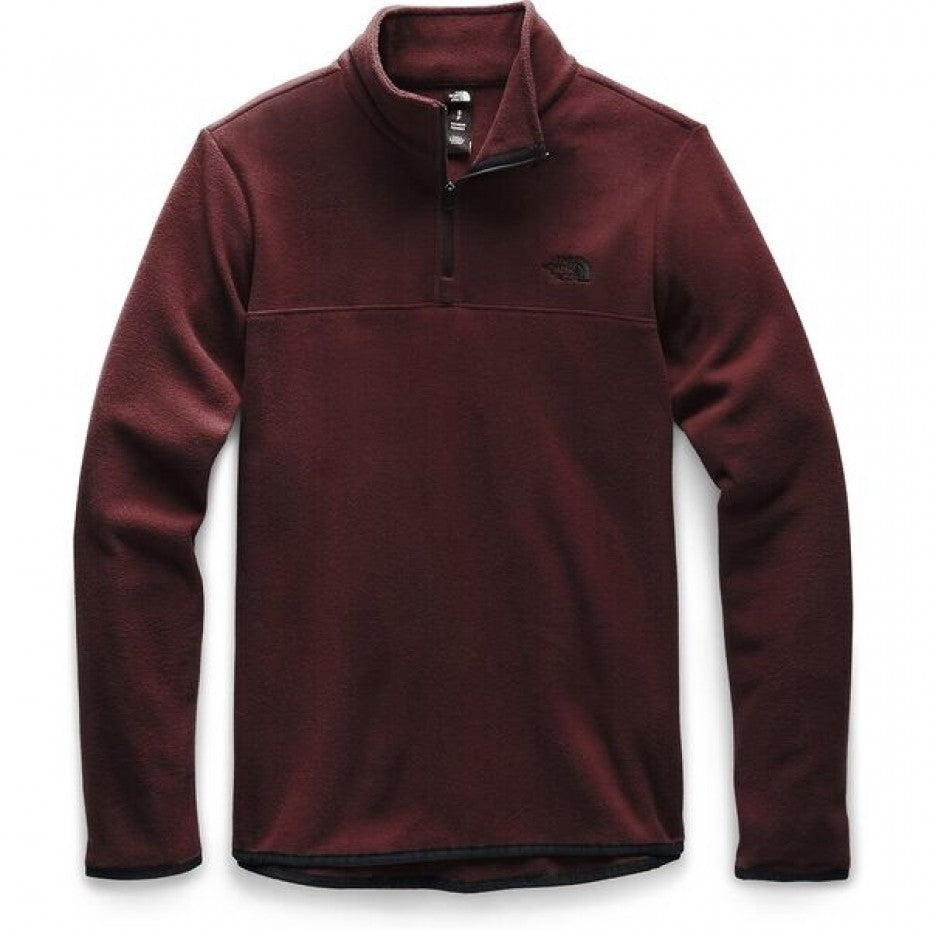 THE NORTH FACE WOMENS TKA GLACIER 1/4 ZIP DEEP GARNET RED