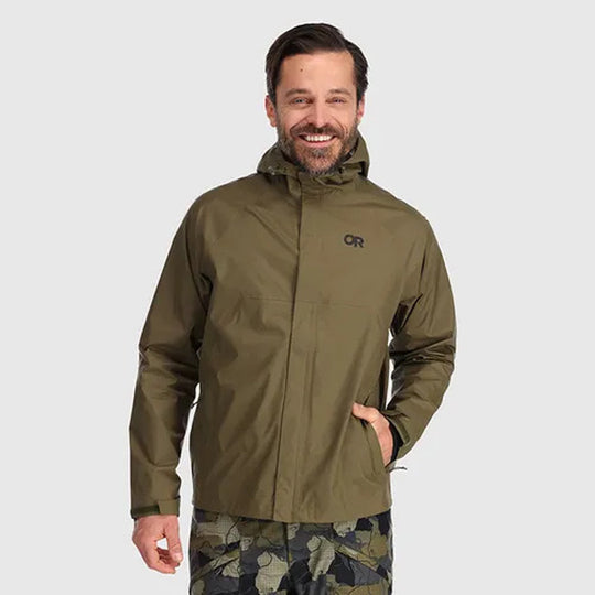 Outdoor Research Mens Apollo Rain Jacket Loden