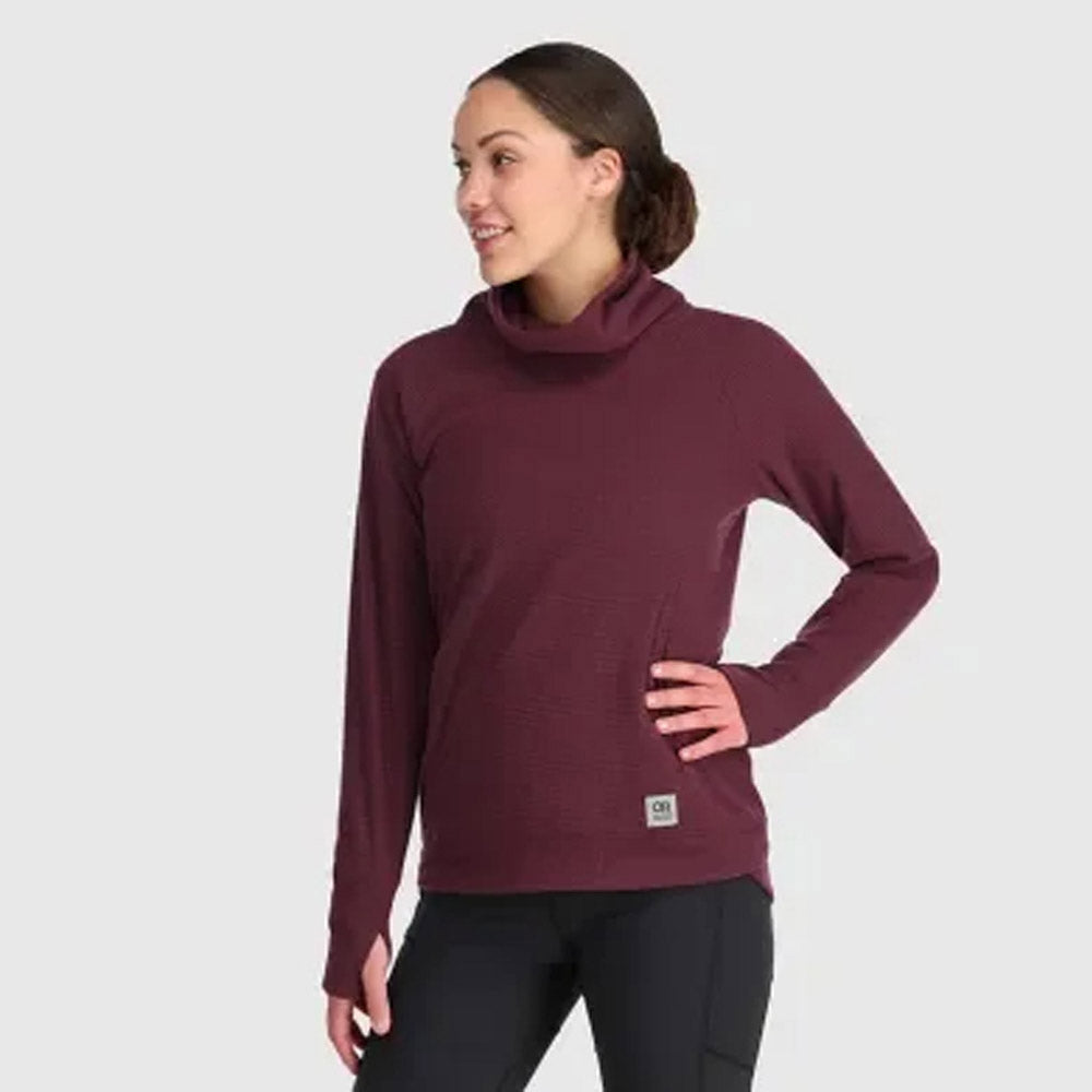 Outdoor Research Womens Trail Mix Cowl Pullover Kalamata Additional Image-1