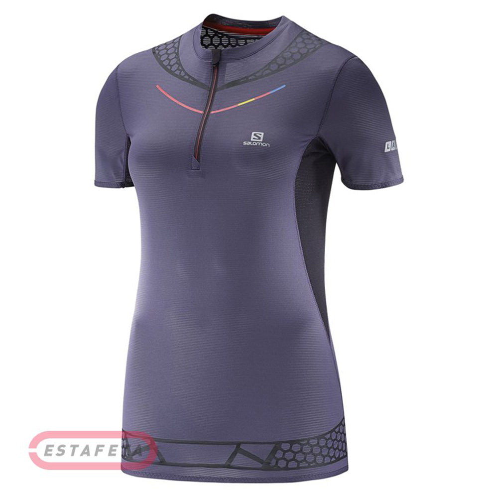 SALOMON S-LAB EXO HZ TEE W FW16 NIGHTSHADE GREY S Additional Image