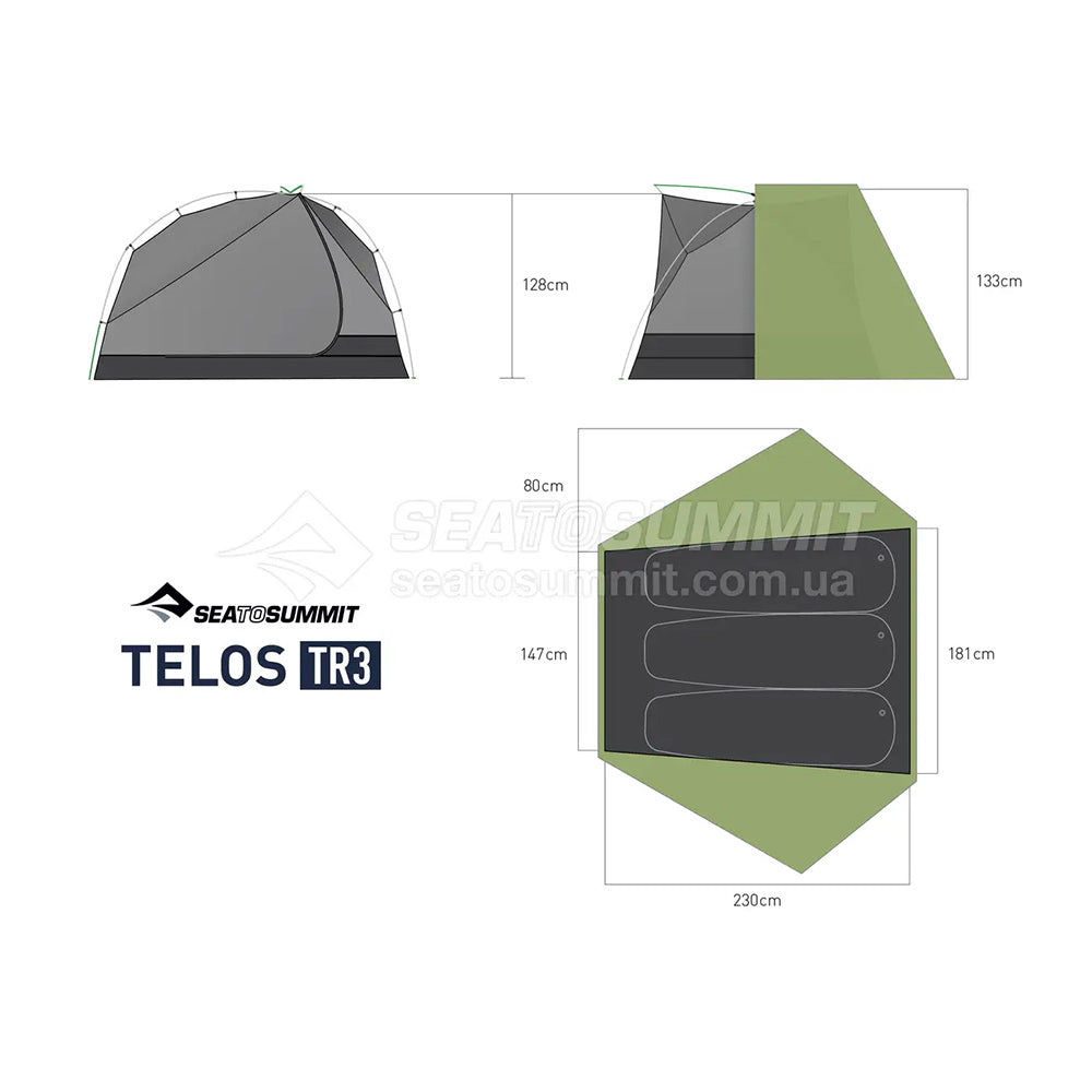 Sea to Summit Telos TR3 Tent Green Additional Image-11