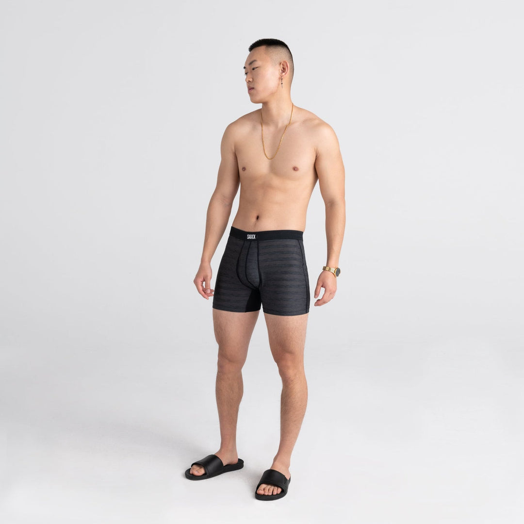 Saxx Hot Shot Boxer Brief Fly Black Heather