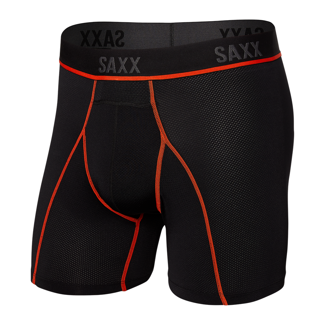 Saxx Kinetic Hd Boxer Brief Black/Vermillion