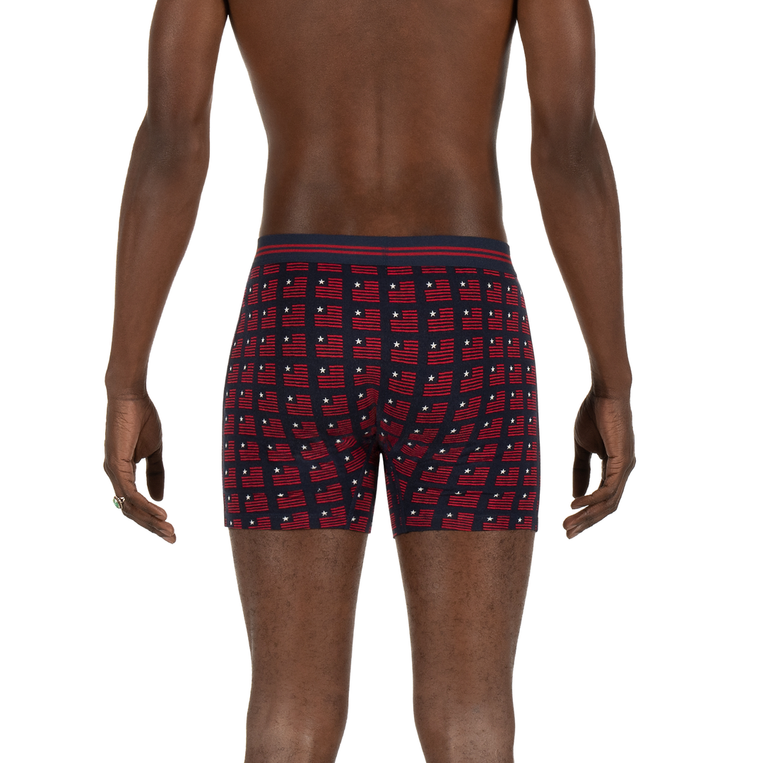 Saxx Vibe Boxer Brief Navy American Spirit