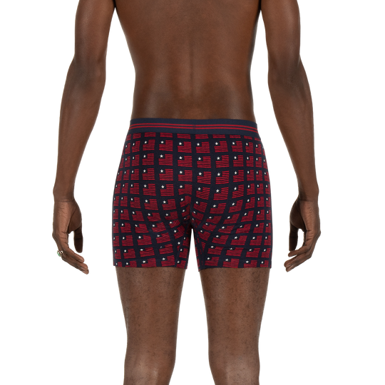 Saxx Vibe Boxer Brief Navy American Spirit