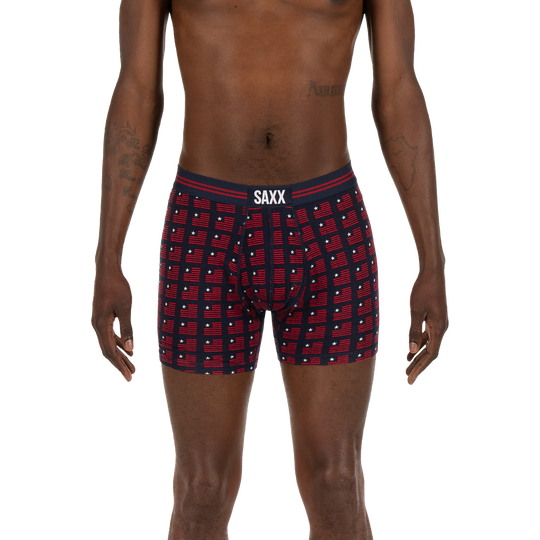Saxx Vibe Boxer Brief Navy American Spirit