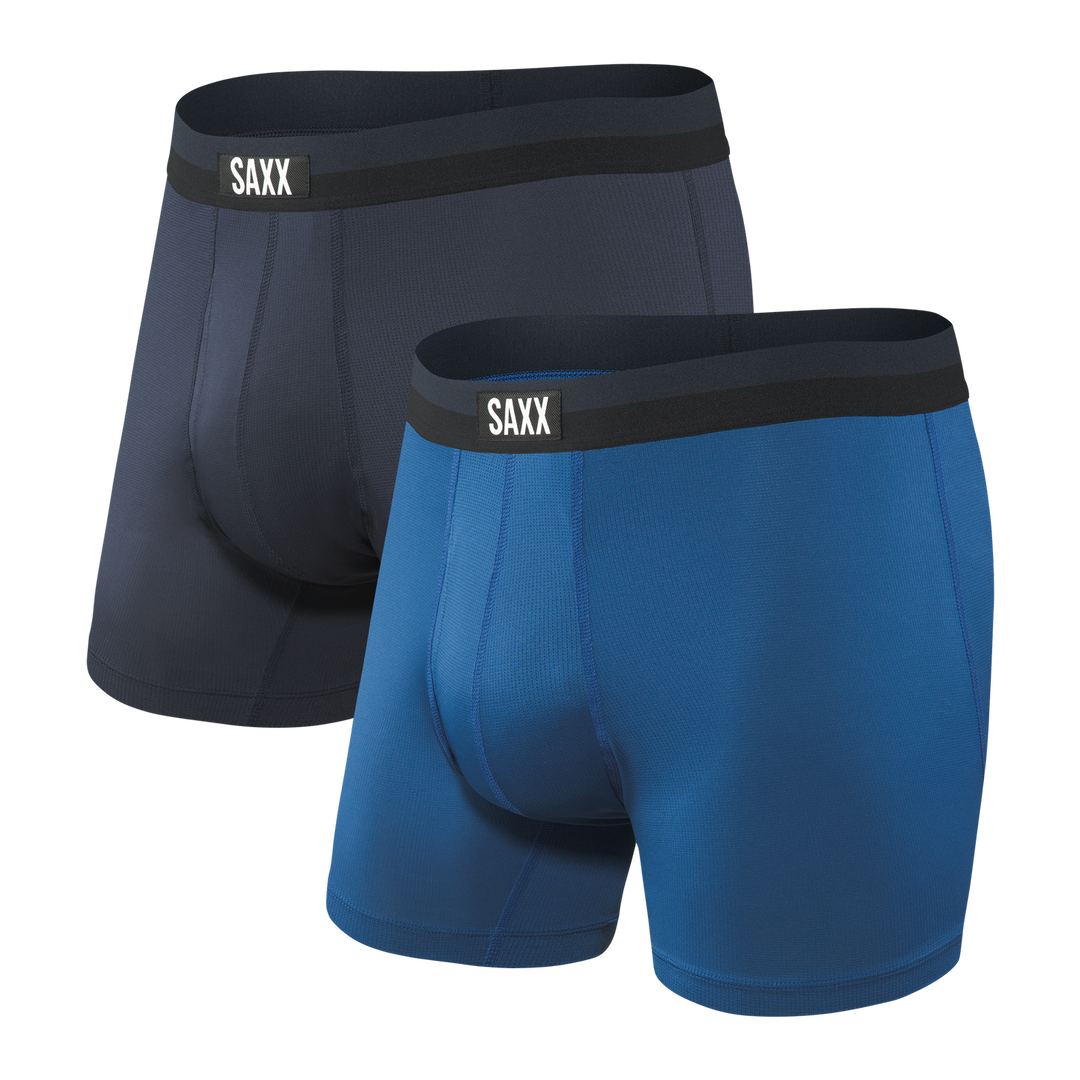 Saxx Sport Mesh Boxer Brief Fly City Blue