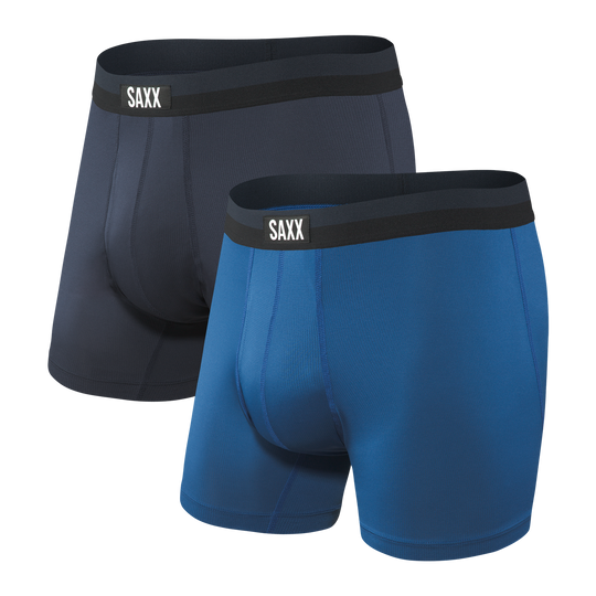 Saxx Sport Mesh Boxer Brief Fly City Blue