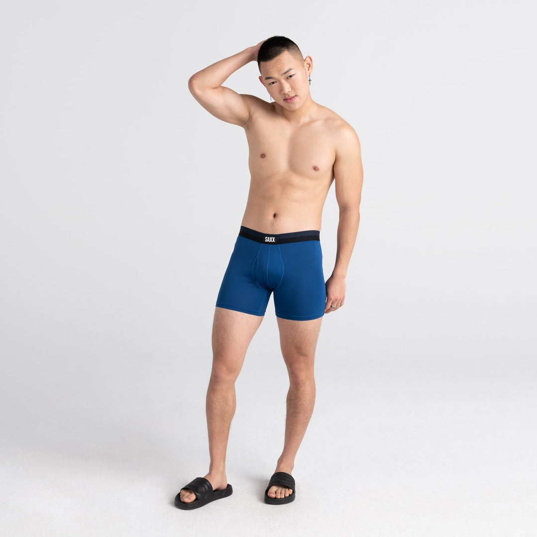 Saxx Sport Mesh Boxer Brief Fly City Blue