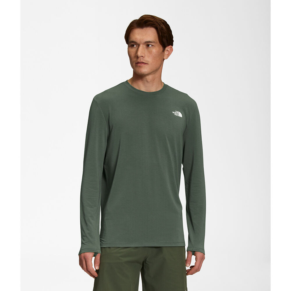 The North Face Mens Wander Long Sleeve Tee Thyme