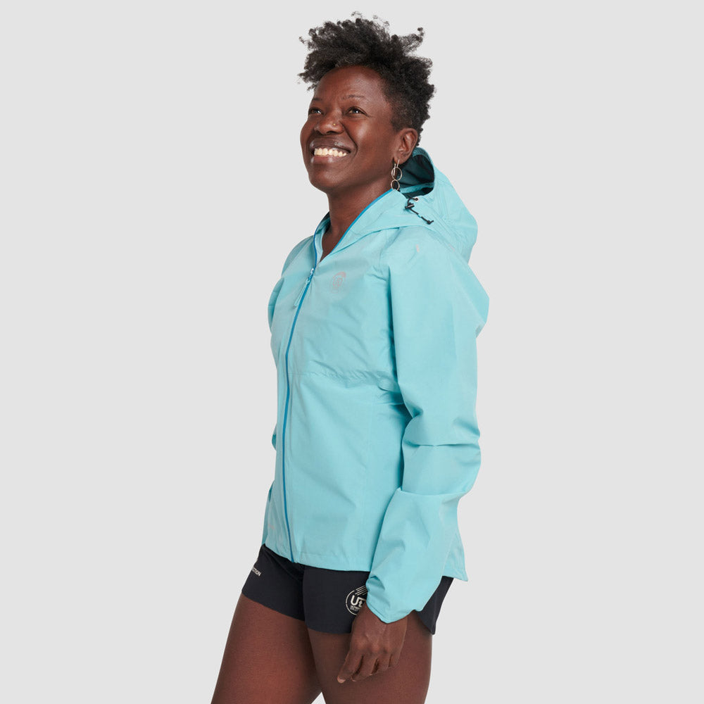 Ultimate Direction Deluge Jacket Womens Vintage Turquoise Additional Image-1